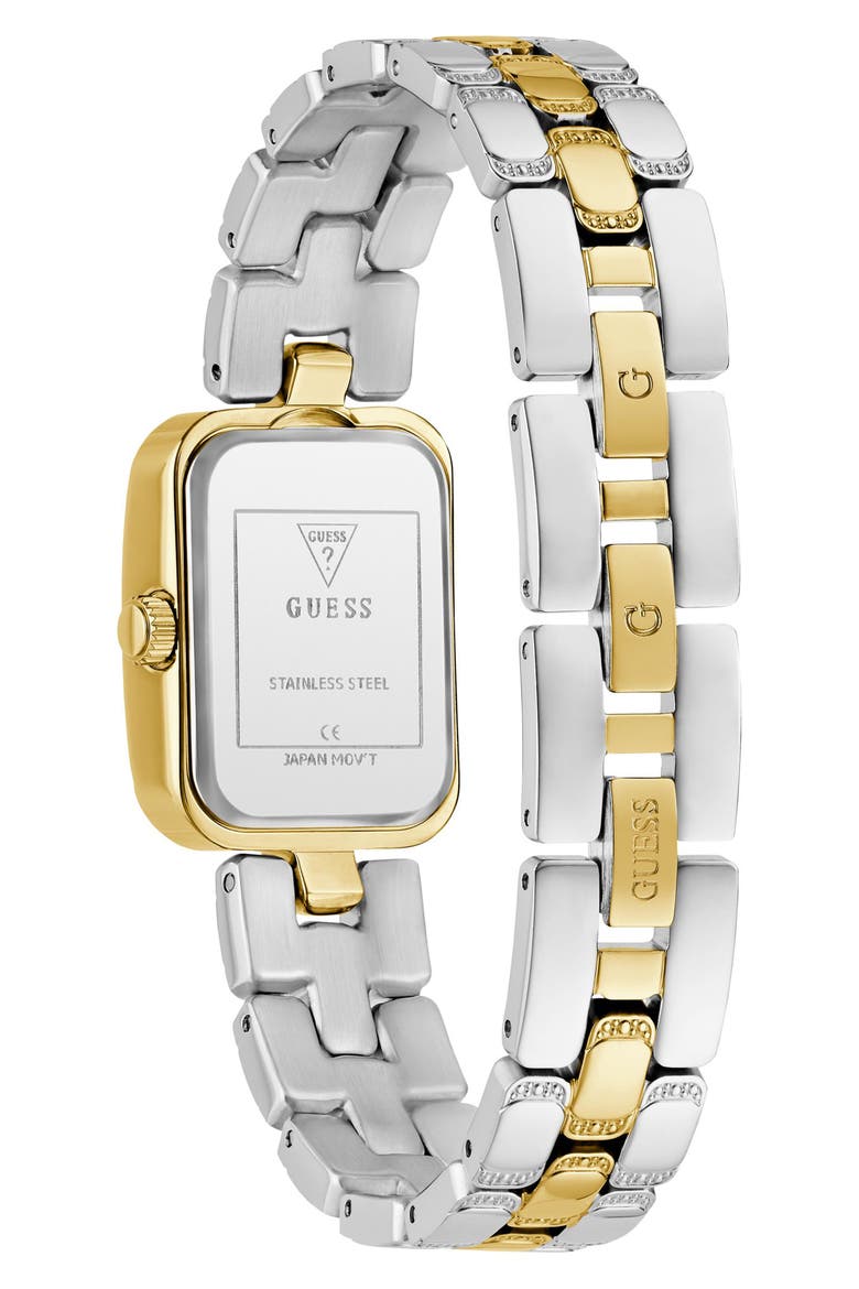Isla Tank Two-Tone Bracelet Watch, 22mm, Alternate, color, GOLD