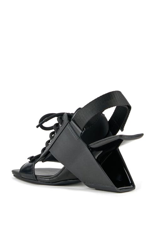 United Nude Loop Sporty Hi Sandal In Black