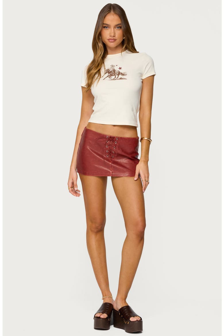 Western Baby Tee, Alternate, color, CREAM