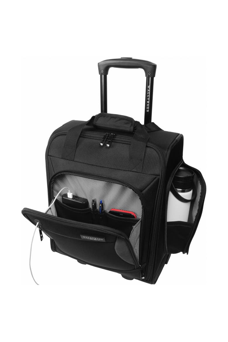 Solutions 16 Underseat Bag with Padded Electronics Pockets, Alternate, color, Black
