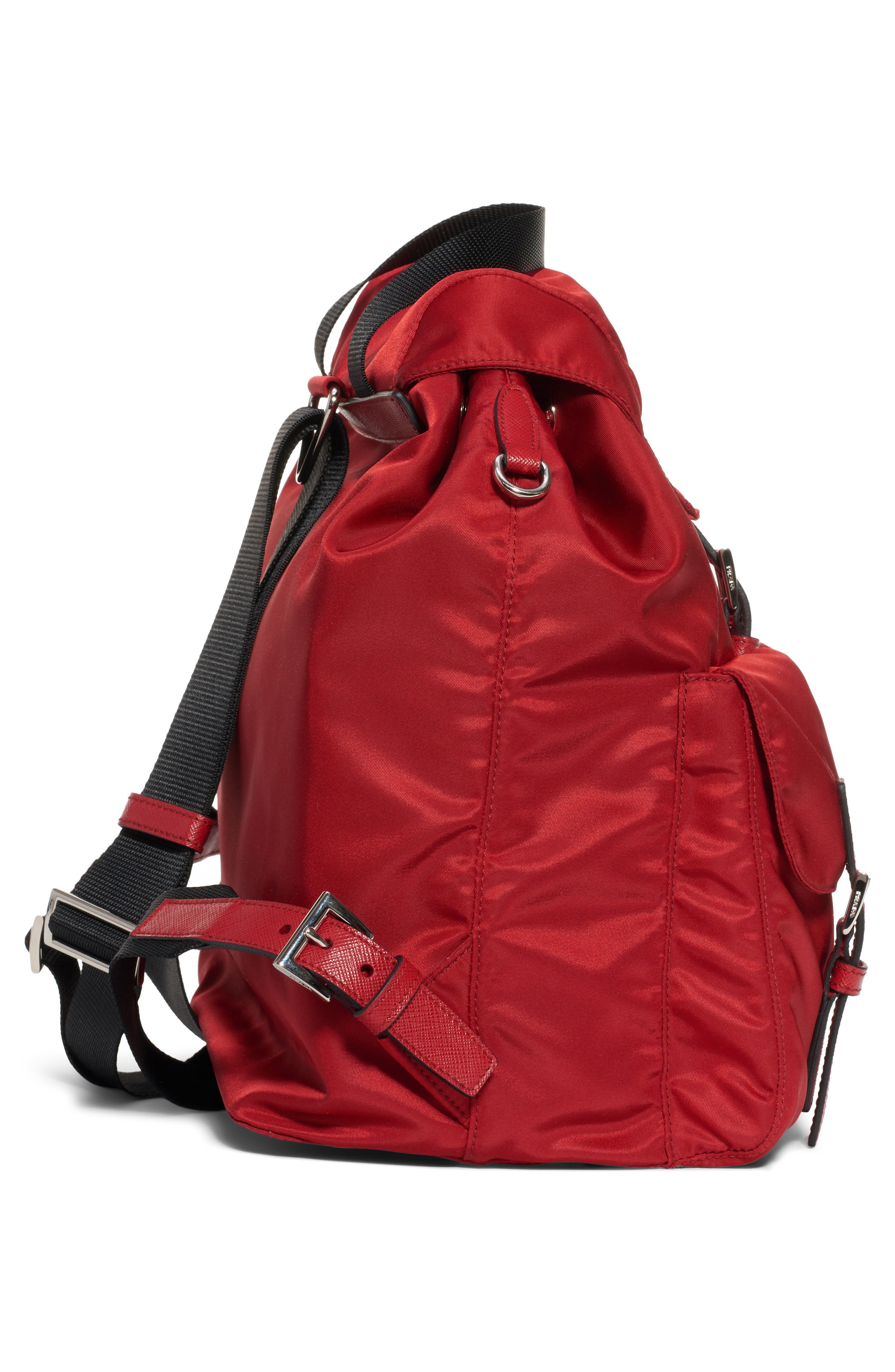 Prada Vela Nylon Backpack, Alternate, color, 