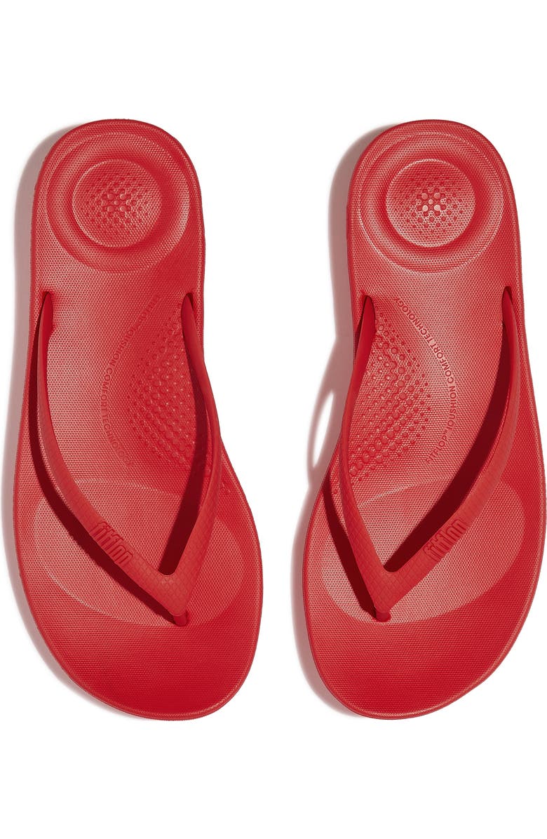 FitFlop iQushion Flip Flop, Alternate, color, Red