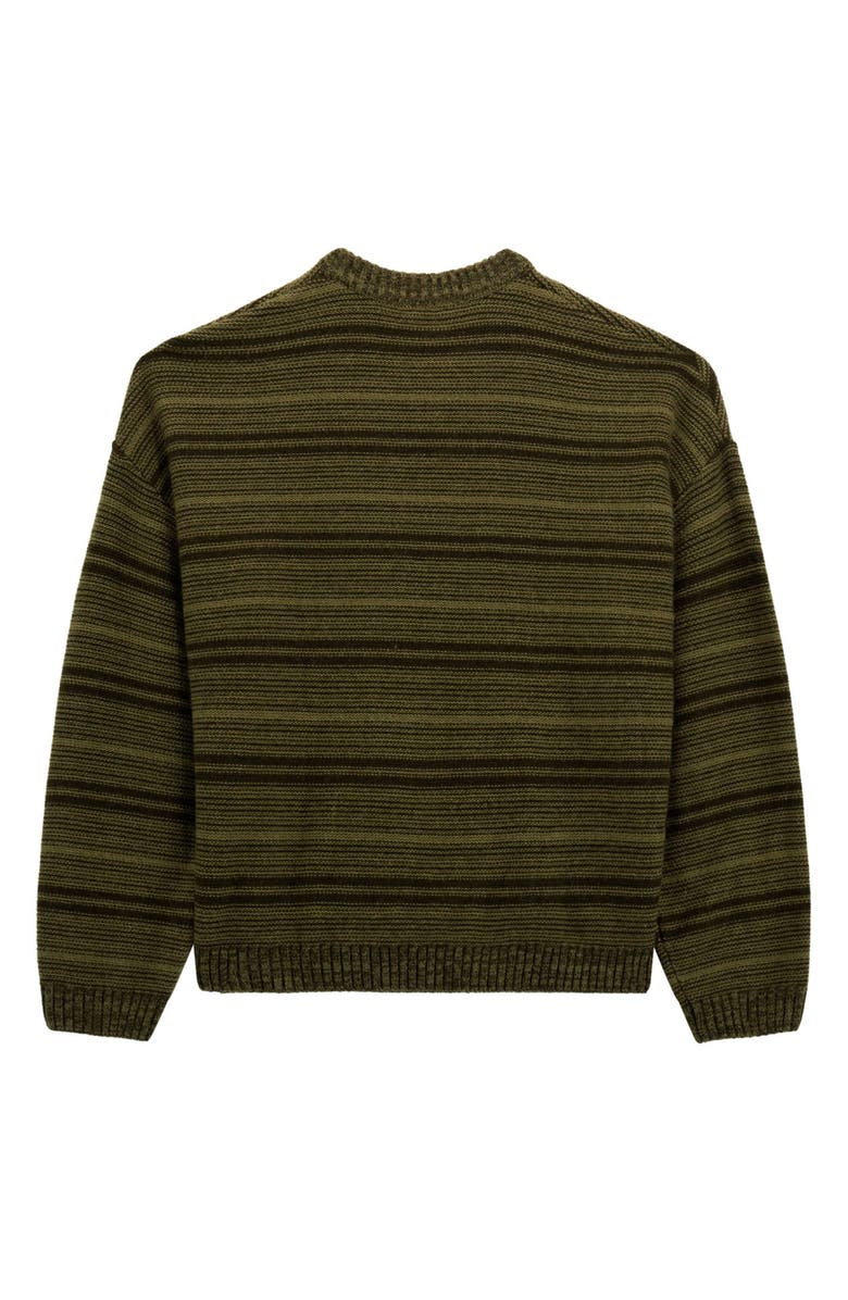 GUESS ORIGINALS Boxy Stripe Sweater, Alternate, color, Green