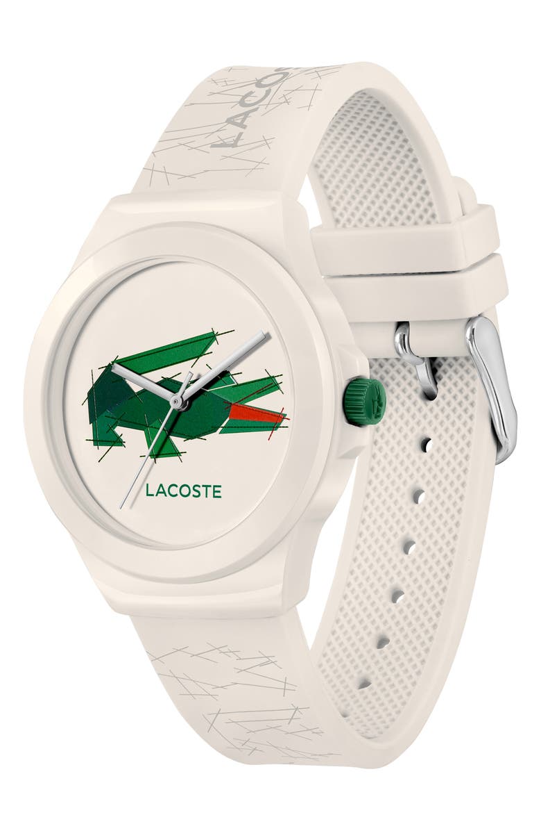 Lacoste Neocroc Silicone Strap Watch, 38mm, Alternate, color, 