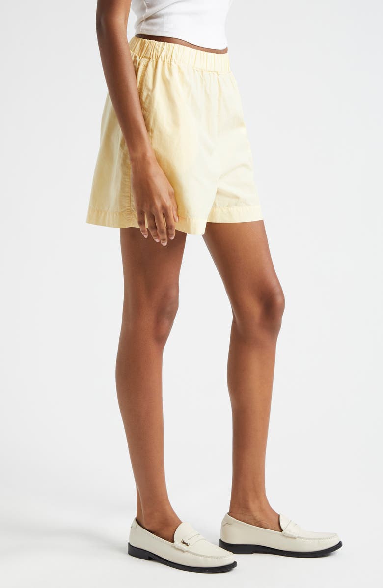Sporty & Rich Cotton Poplin Shorts, Alternate, color, 