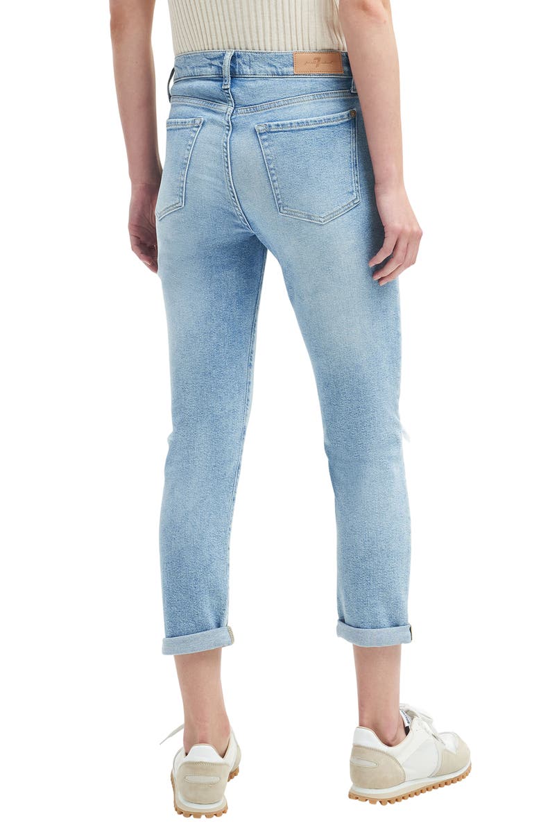 7 For All Mankind Josefina Ripped Crop Straight Leg Jeans, Alternate, color, 