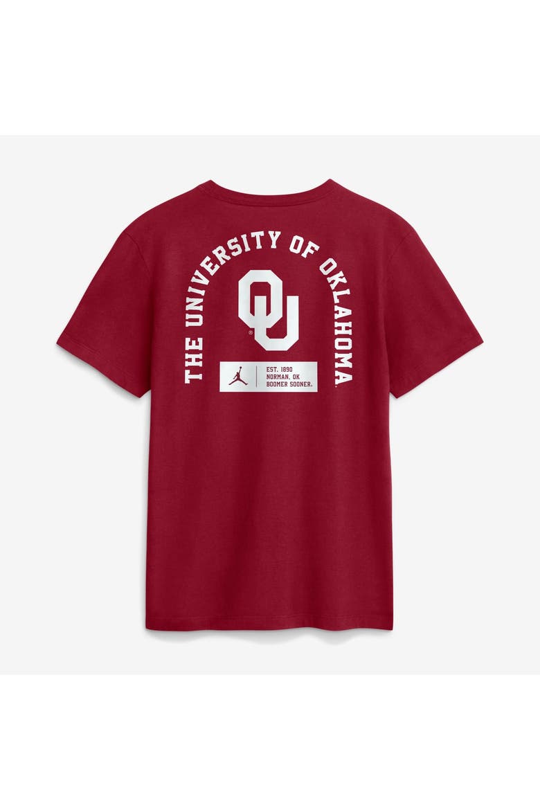 Men's Jordan Brand Crimson Oklahoma Sooners Primetime Crew T-Shirt, Alternate, color, Crimson