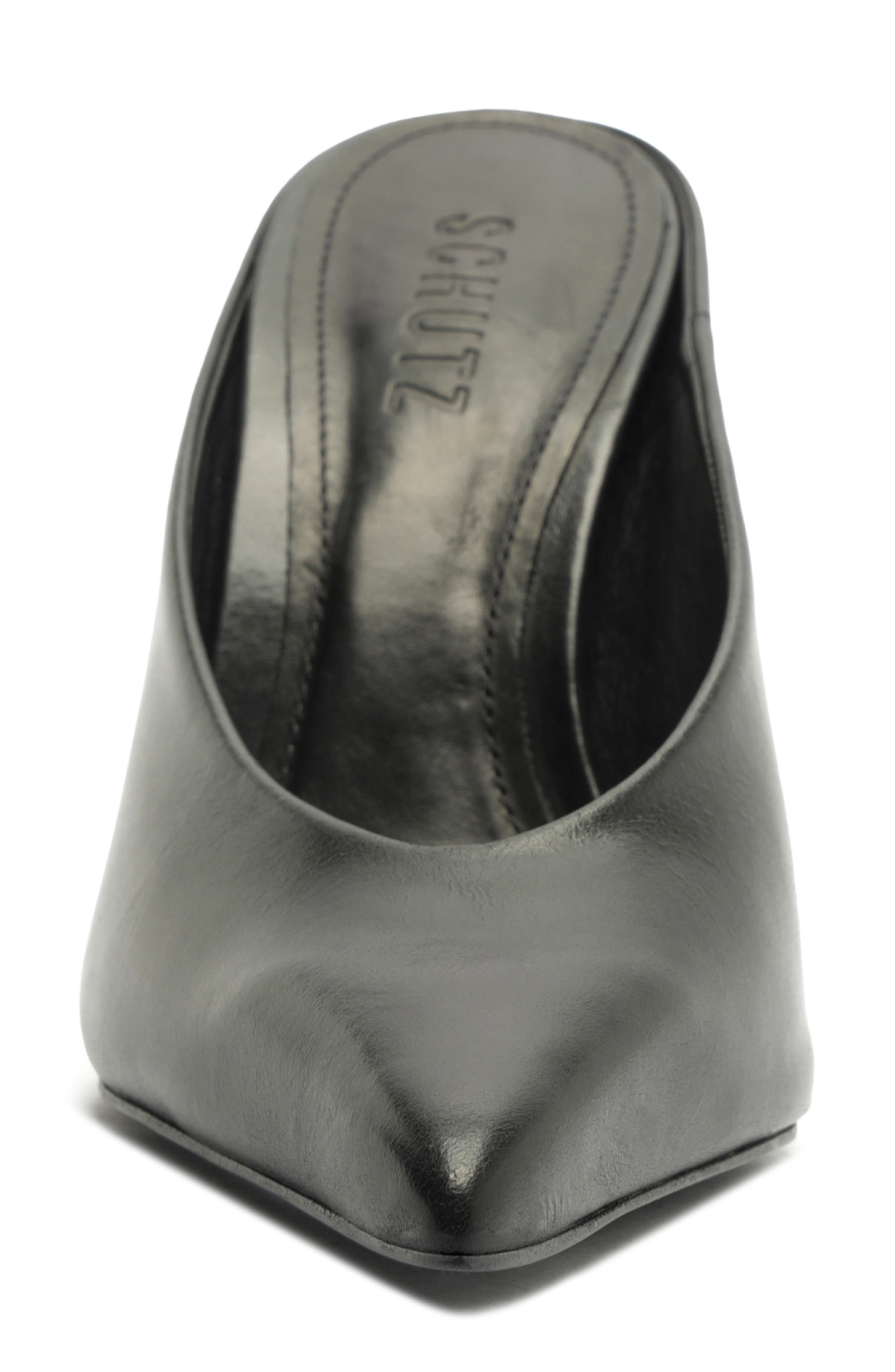 Loren Pointed Toe Pump, Alternate, color, BLACK LEATHER