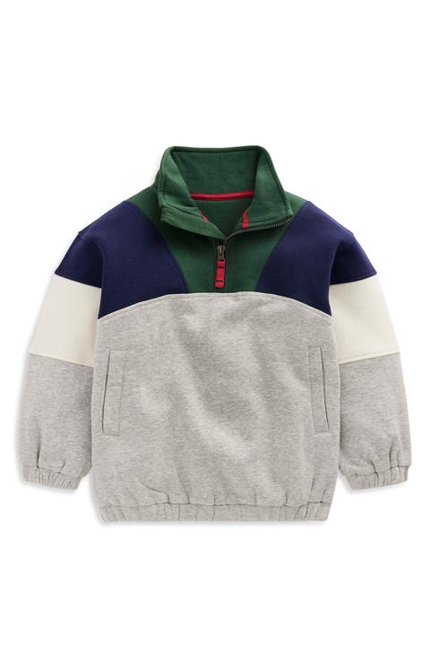 Kids' Colorblocked Half-Zip Pullover Sweatshirt