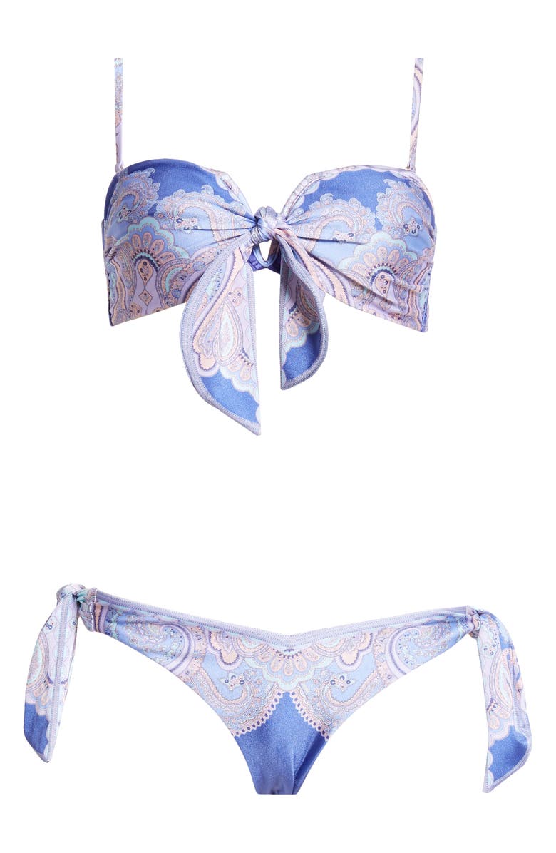 Zimmermann Maxine Tie Detail Two-Piece Swimsuit, Alternate, color, 