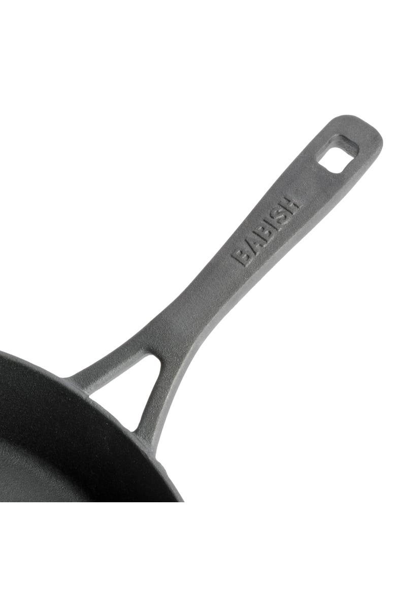 Babish Cast Iron Preseasoned Skillet, 12 Inch, Alternate, color, Black