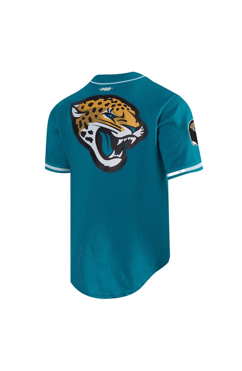 PRO STANDARD Men's Pro Standard Trevor Lawrence Teal Jacksonville Jaguars Mesh Button-Up Baseball Jersey, Alternate, color, Teal