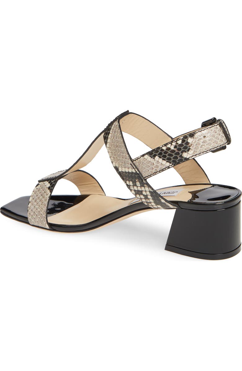 Jimmy Choo Jin Snakeskin Print Sandal, Alternate, color,