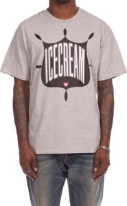 ICECREAM Emblem Cotton Graphic T-Shirt