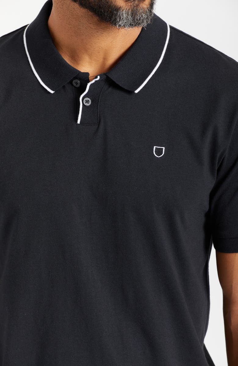 Brixton Pipe Trim Short Sleeve Polo, Alternate, color,