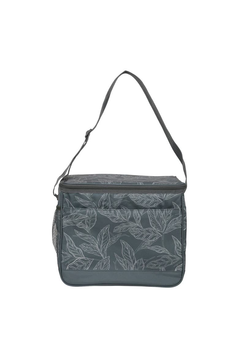 6.6gal Leaves Cool Bag, Alternate, color, Green