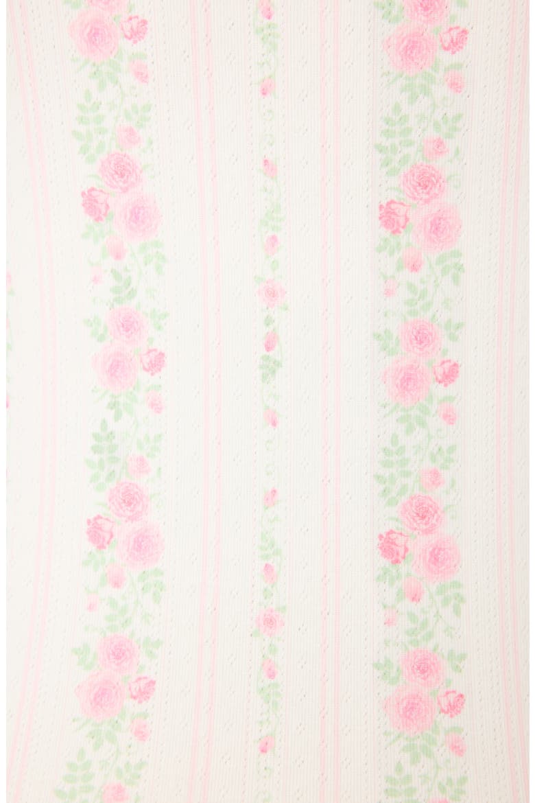 Roses Are Pink Double Brushed Pointelle Pajama Pants, Alternate, color, IVORY