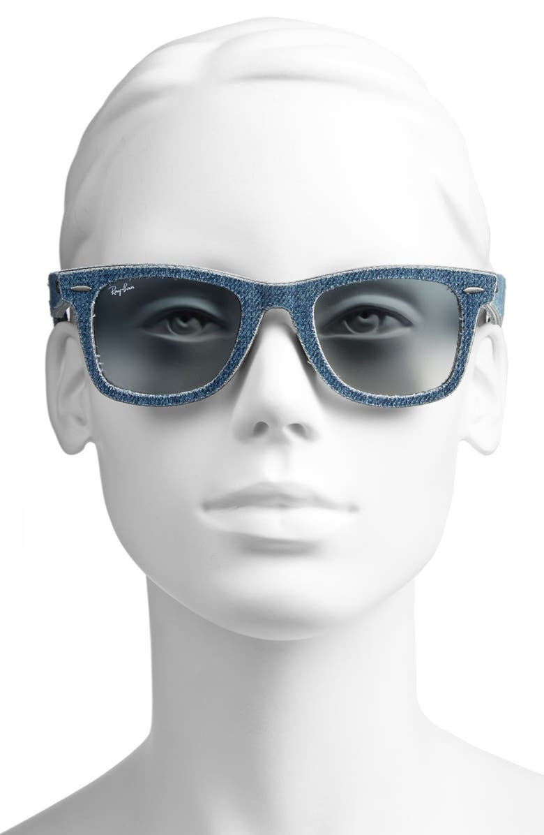 Ray-Ban 'Classic Wayfarer - Denim' 50mm Sunglasses, Alternate, color, 