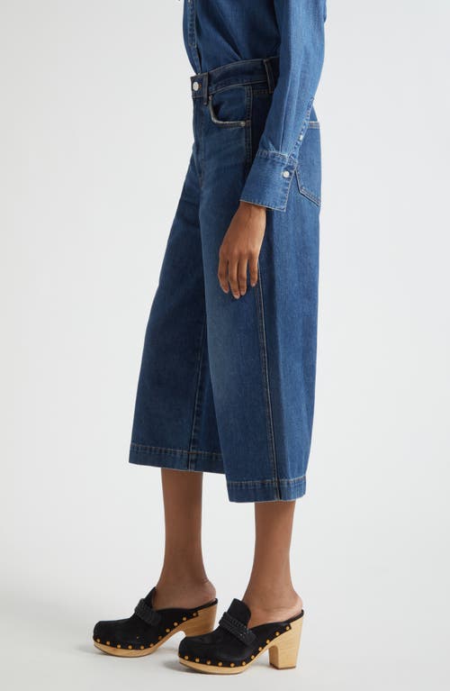 Veronica Beard Marlow High Waist Culotte Jeans In Blue