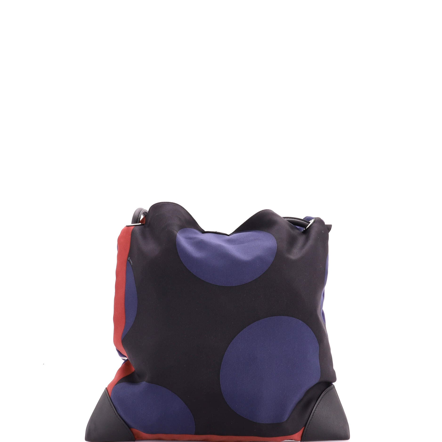 Silky City Bag Printed Silk and Leather PM, Alternate, color, Blue