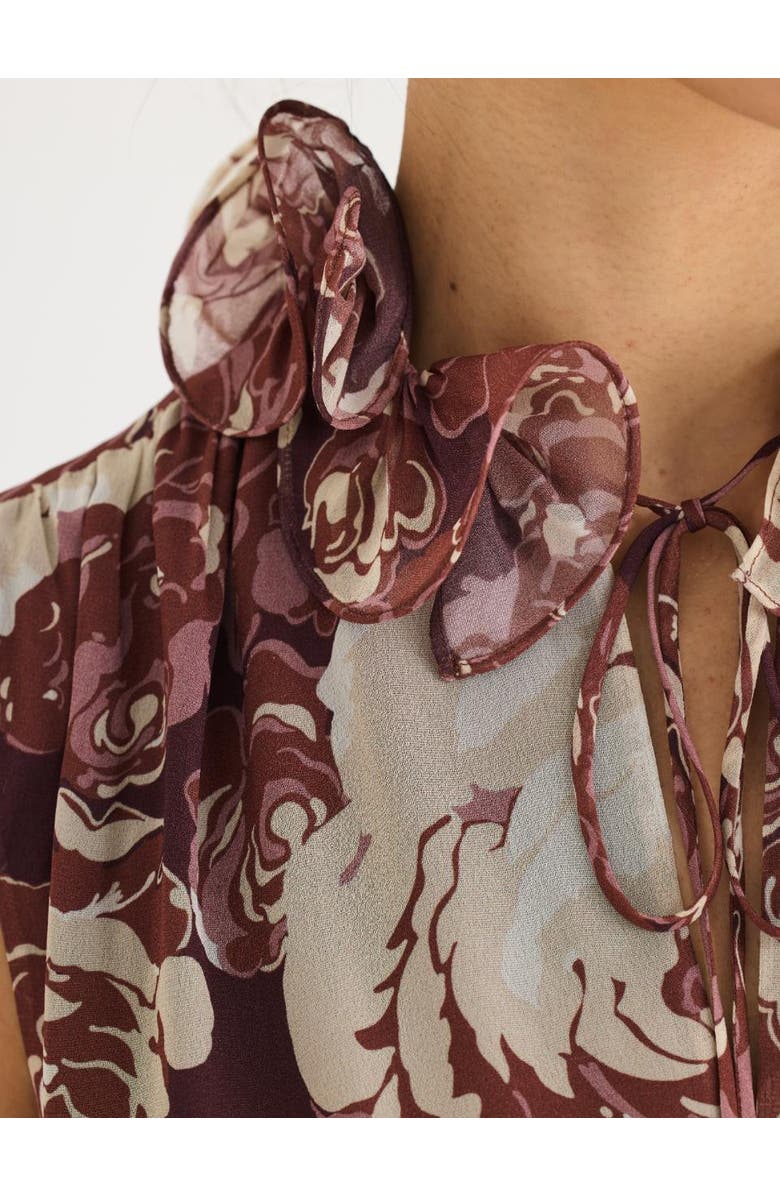 Rebecca Taylor Sarita Dress, Alternate, color, Raisin Combo