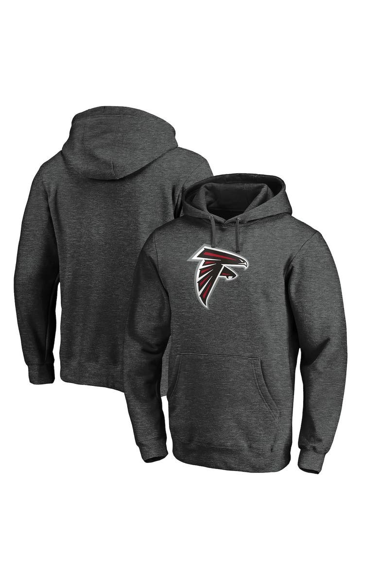 FANATICS Men's Fanatics Branded Heathered Charcoal Atlanta Falcons Big & Tall Primary Logo Pullover Hoodie, Alternate, color, 