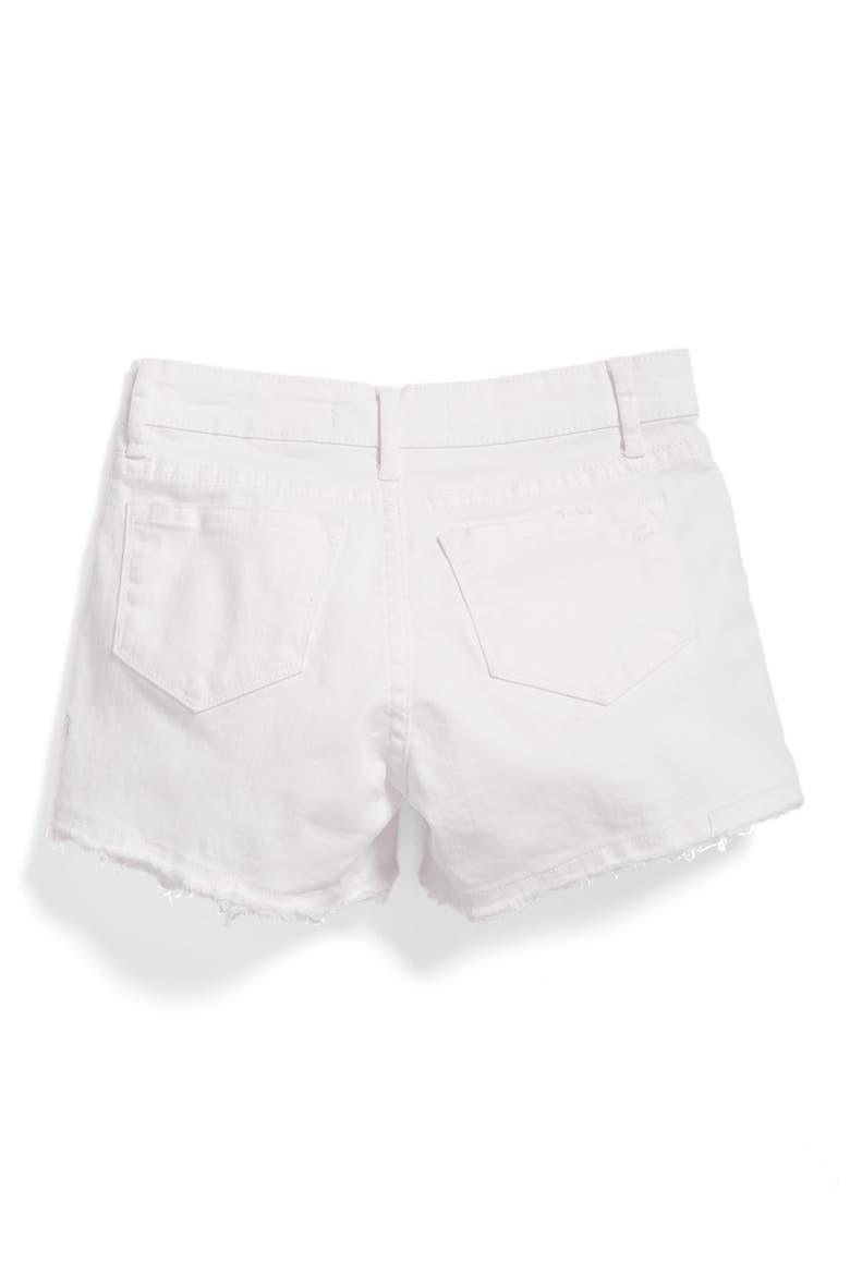 Frayed Shorts, Alternate, color, WHITE