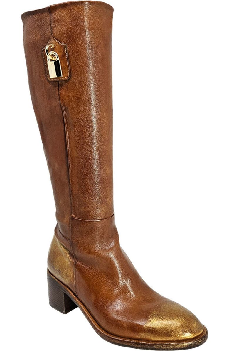 Madison Maison Tall Hand Rubbed Lock Boot, Alternate, color, Off White