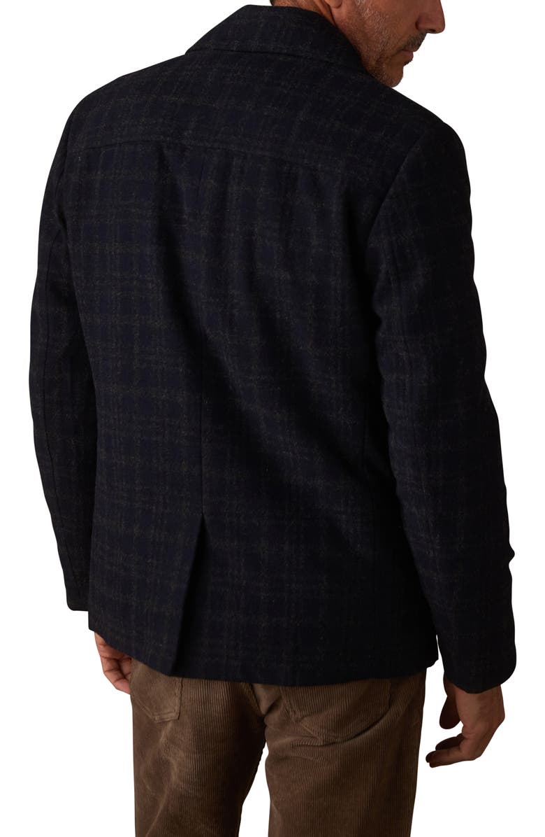 The Normal Brand Lan Windowpane Plaid Peacoat, Alternate, color, Navy Plaid