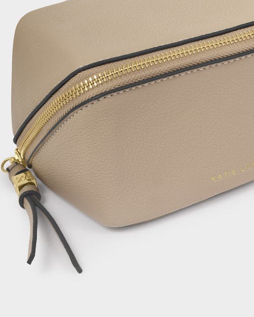 Katie Loxton Fold-out Mirror Makeup Bag In Brown