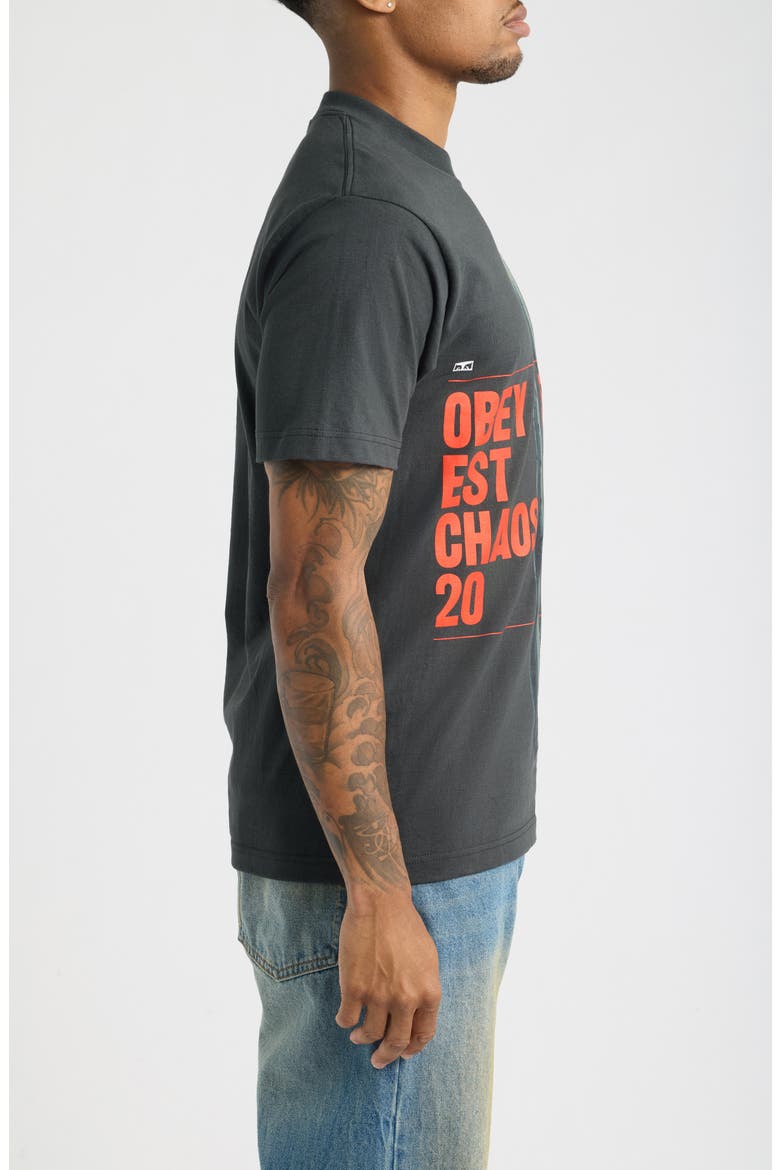 Chaos Dissent Graphic Cotton T-Shirt, Alternate, color, VINTAGE BLACK