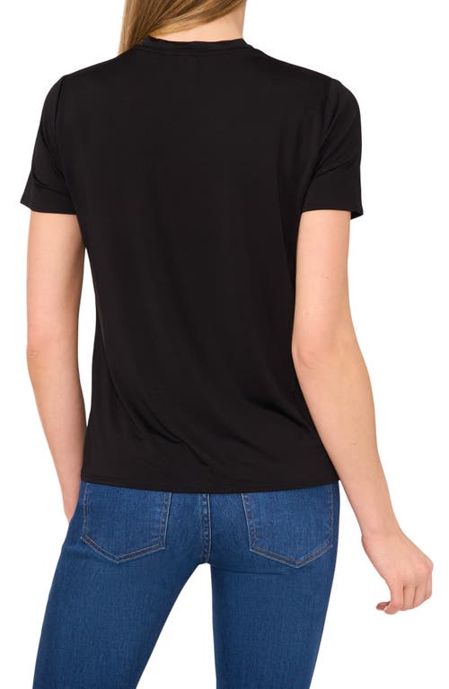 Ted Baker Crewneck T-shirt In Rich Black