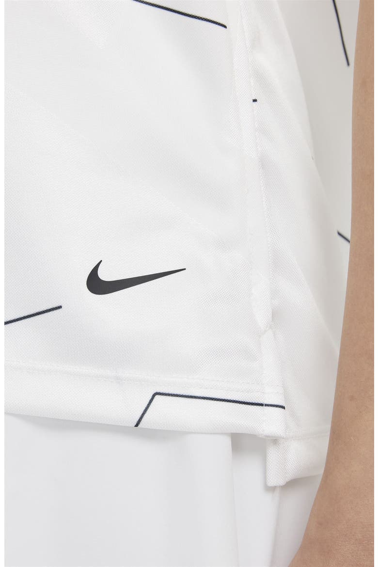 Breathe Sleeveless Golf Shirt, Alternate, color, WHITE/ BLACK/ BLACK