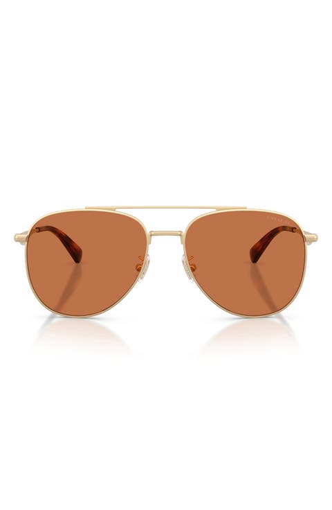 58mm Pilot Sunglasses