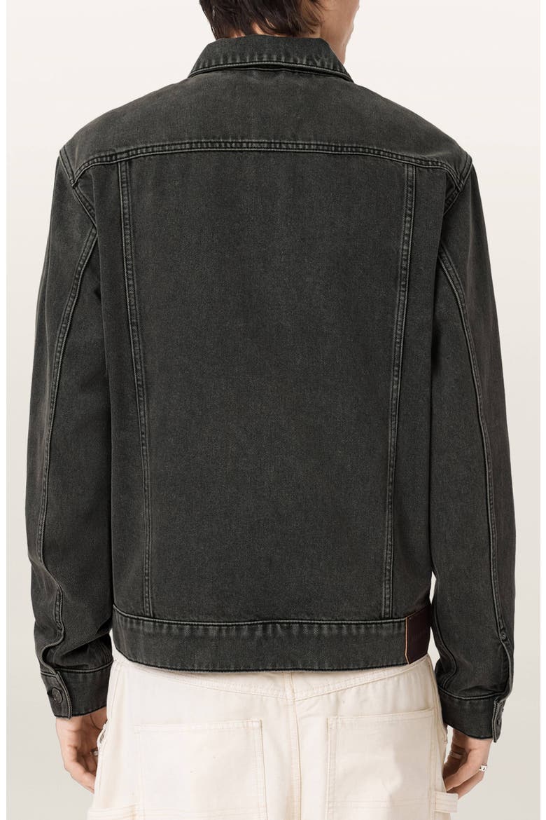 Brightmore Zip Denim Jacket, Alternate, color, DIRTY BLACK