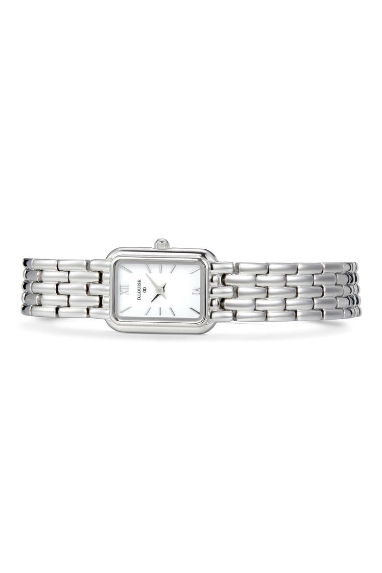 Classic Bracelet Watch, 28mm x 16mm, Alternate, color, SILVER