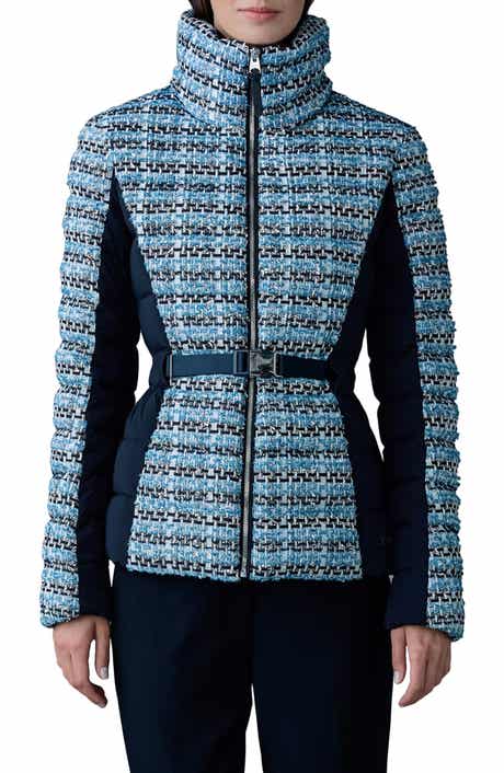 Evita Tweed & 750 Fill Power Quilted Down Short Jacket
