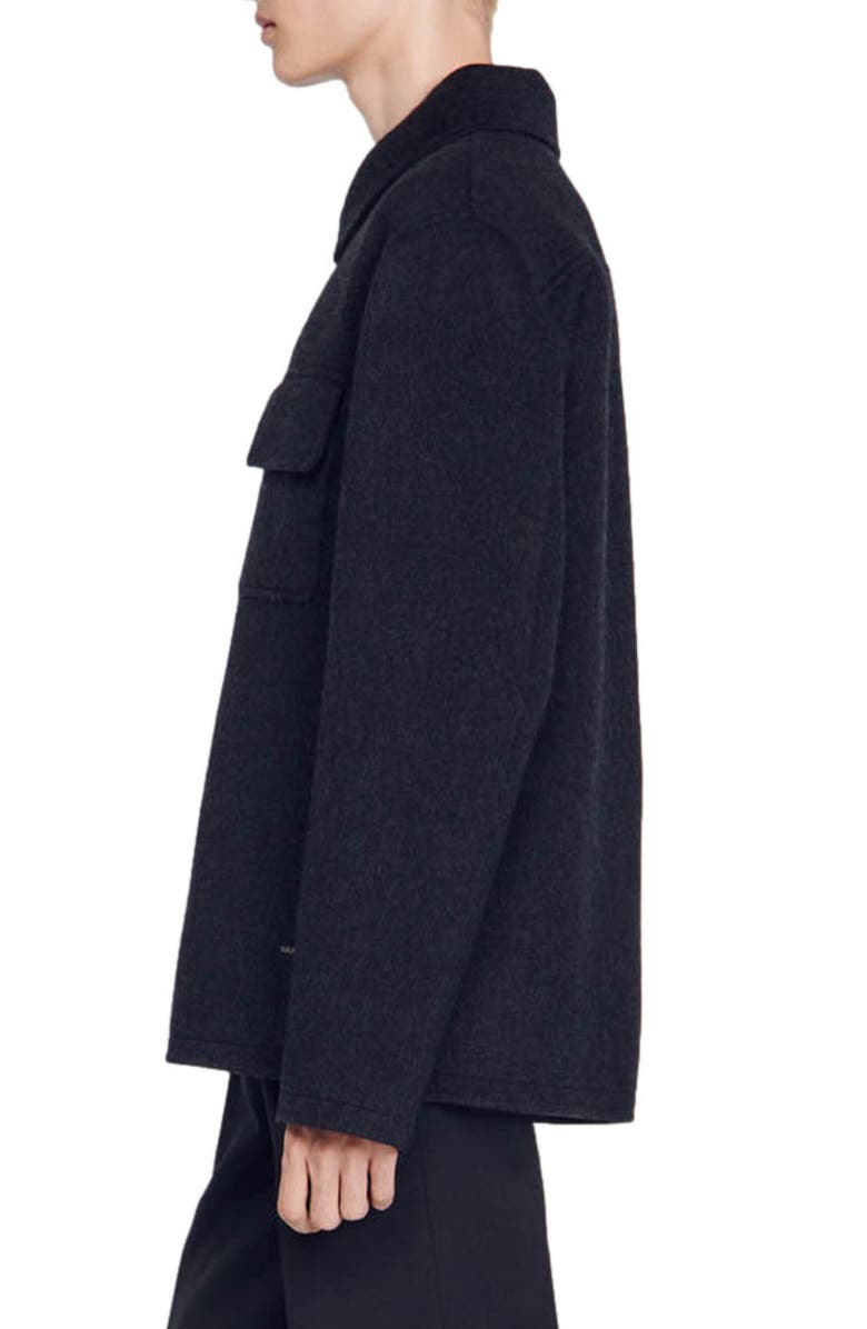 SANDRO Betanew Wool Blend Jacket, Alternate, color,