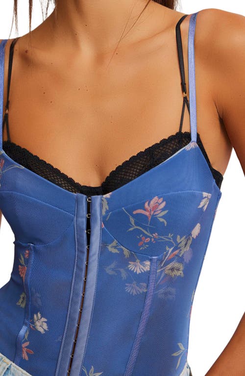 FREE PEOPLE FREE PEOPLE INTIMATELY FP FLORAL MESH BODYSUIT 