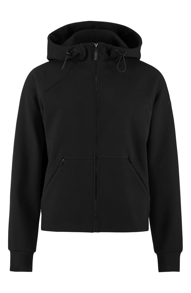 Craft ADV Join Jersey Zip-Up Hoodie, Alternate, color, Black