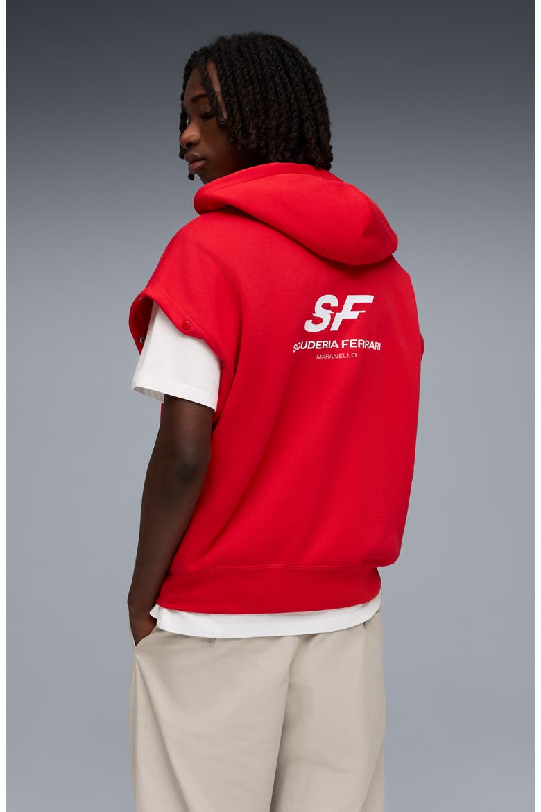 Ferrari Premium Oversize Zip Hoodie, Alternate, color, ROSSO CORSA