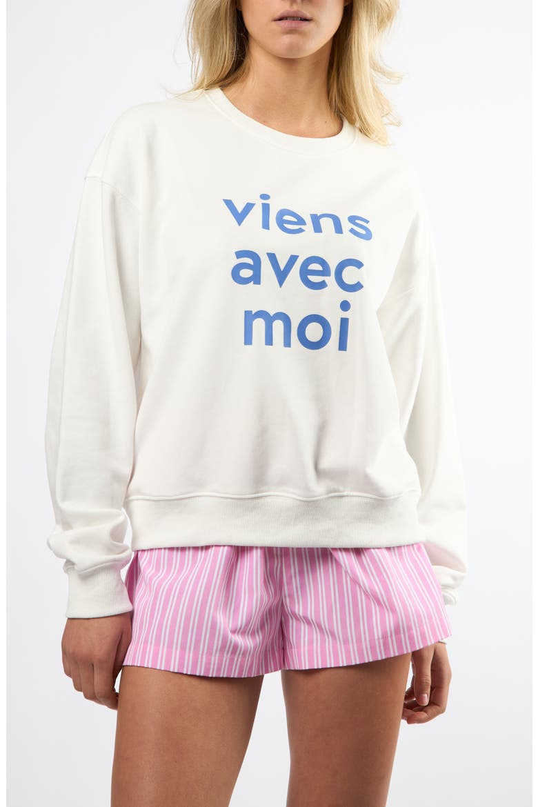 The Original Graphic Sweatshirt, Main, color, WHITE