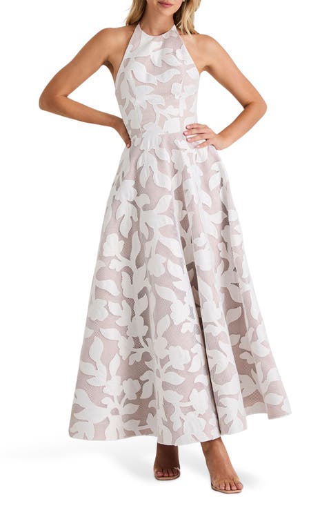 Alexandria Halter Fit & Flare Dress