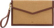 MANGO Raffia Clutch