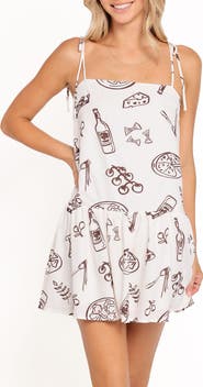Petal & Pup Evandra Print Tiered Minidress