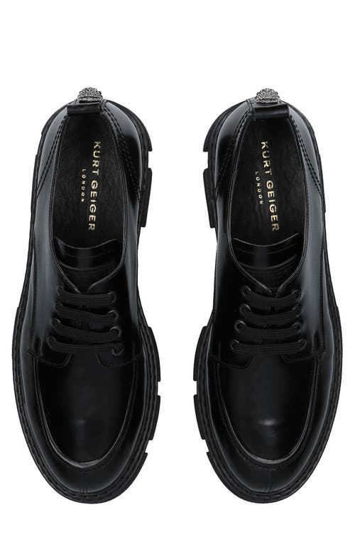 Kurt Geiger London Bird Eagle Moc Toe Derby In Black