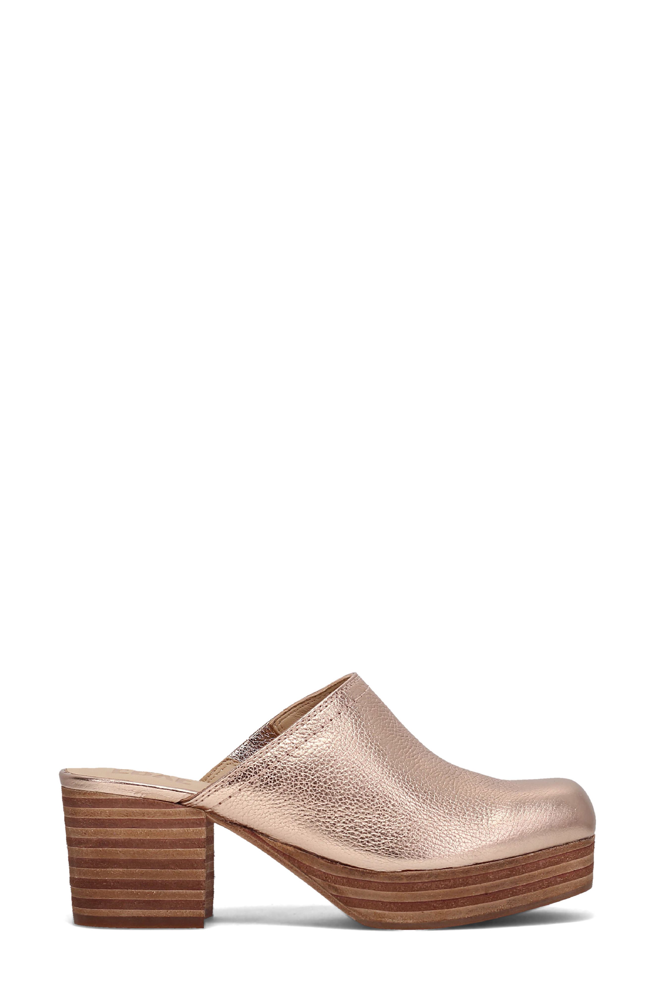 Campus Leather Clog, Alternate, color, ROSE GOLD