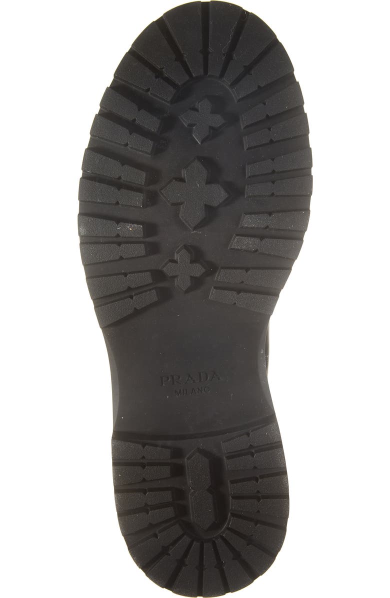 Prada Double Chocolate Chelsea Boot, Alternate, color, Nero