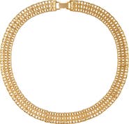 Susan Caplan 1970s Vintage Monet Articulated Watchband Collar