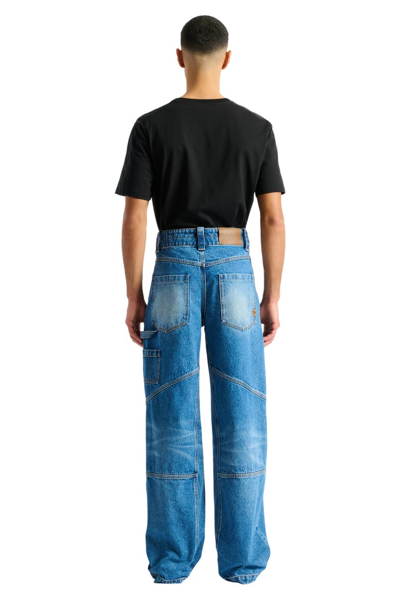 Blue denim carpenter jeans, Alternate, color, blue